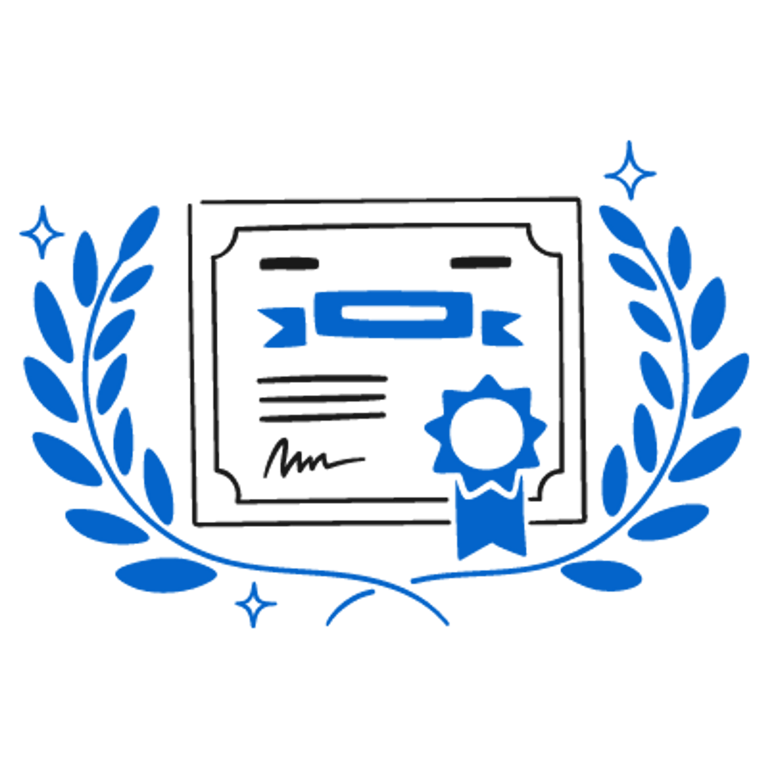 Illustration of a certificate