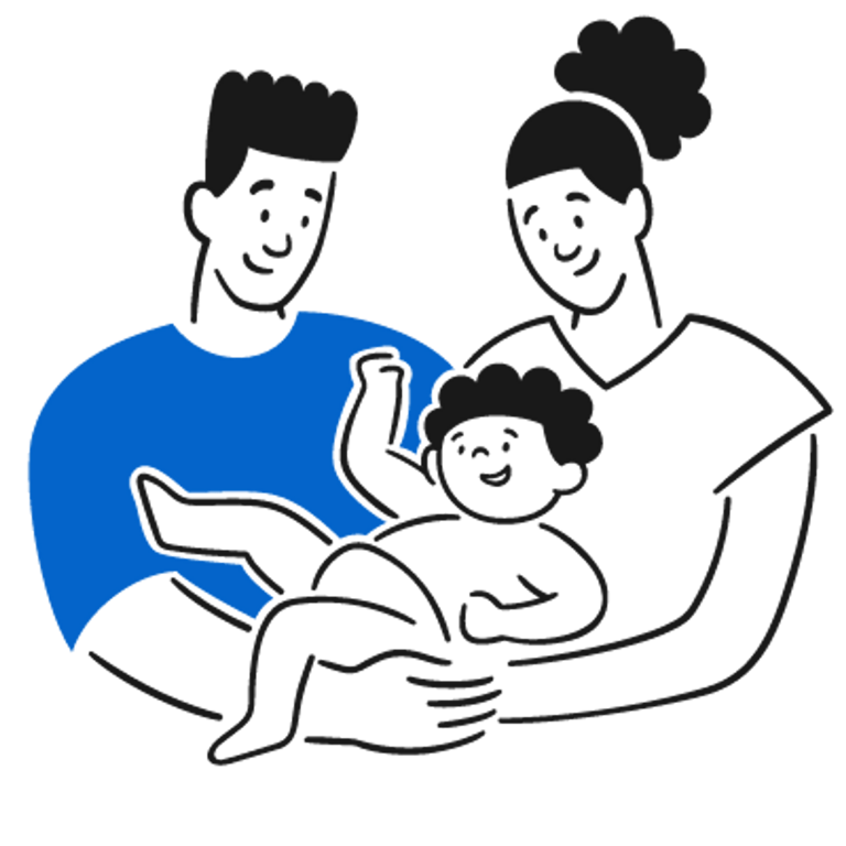 Illustration of a family